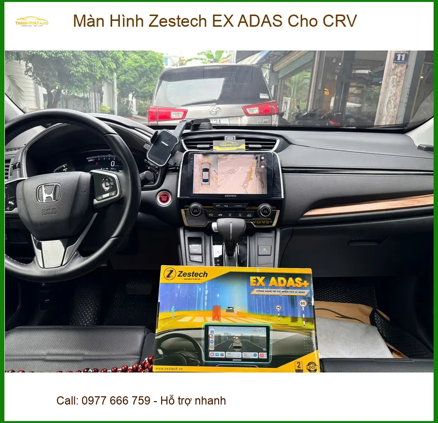 Anh Dũng nâng cấp màn hình Zestech EX ADAS cho CRV Quận 2