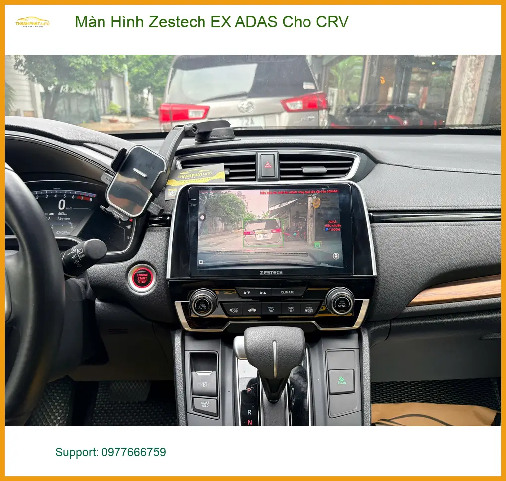 Anh Dũng nâng cấp màn hình Zestech EX ADAS cho CRV Quận 2 ảnh thực tế 5