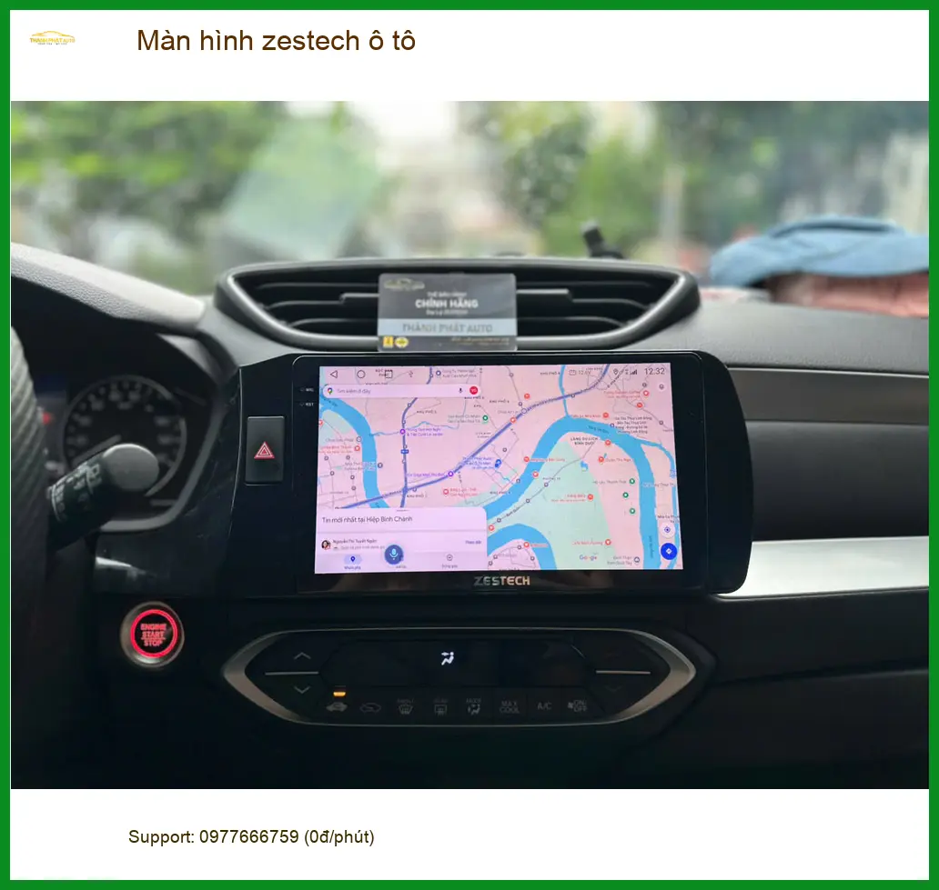 Chị Thảo lắp màn hình Zestech ô tô Kia K3 tại Quận 2 để nâng cấp giải trí ảnh thực tế 4