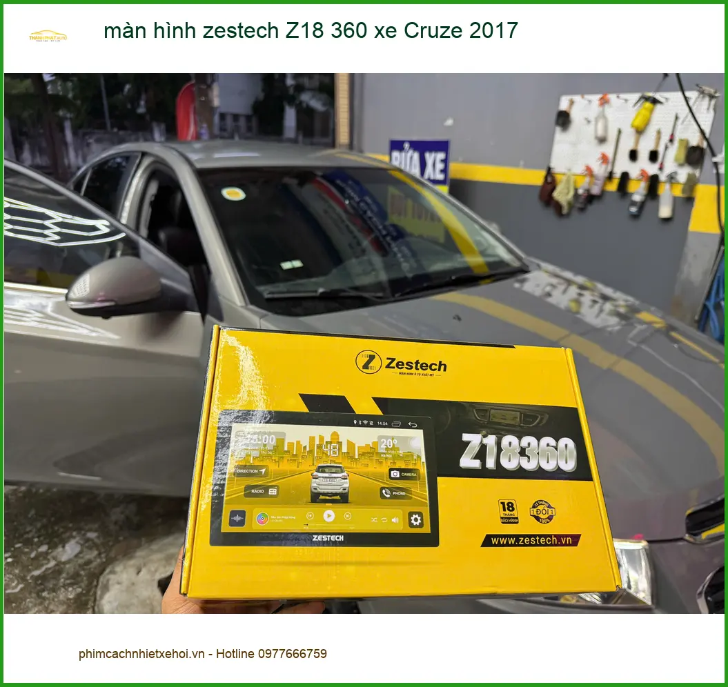 Anh Đức lắp màn hình Zestech Z18 360 cho Cruze 2017 ở Quận 7