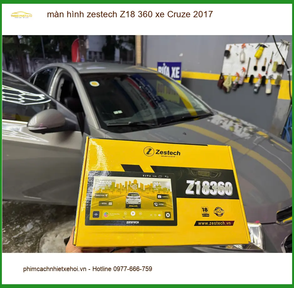 Anh Đạt lắp màn hình Zestech Z18 360 cho Cruze 2017 tại Gò Vấp ảnh thực tế 2