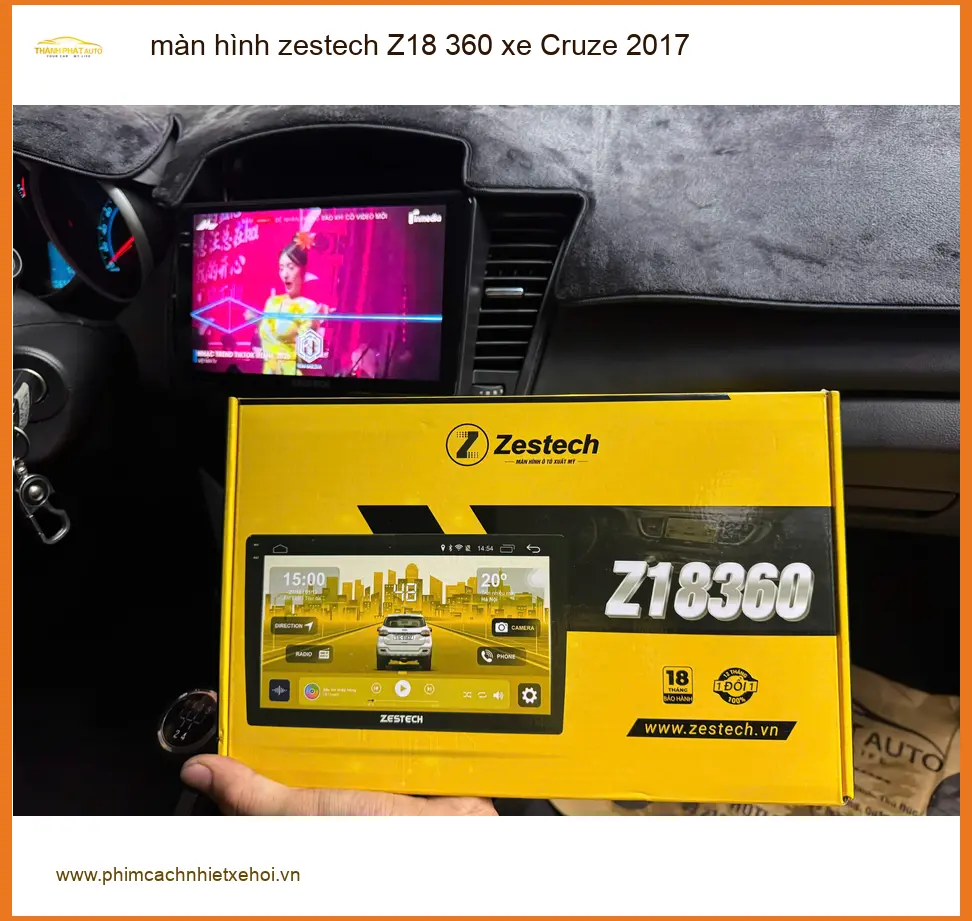 Anh Đạt lắp màn hình Zestech Z18 360 cho Cruze 2017 tại Gò Vấp ảnh thực tế 3