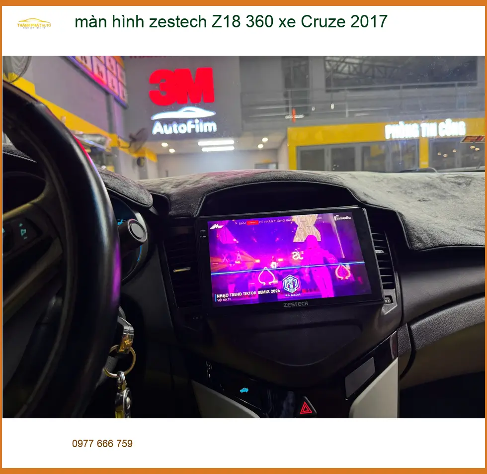 Anh Đạt lắp màn hình Zestech Z18 360 cho Cruze 2017 tại Gò Vấp ảnh thực tế 4