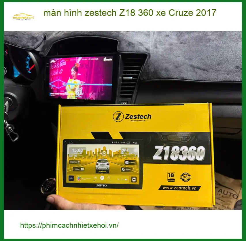 Anh Minh lắp màn hình Zestech Z18 360 cho Cruze 2017 tại Quận 9. ảnh thực tế 3