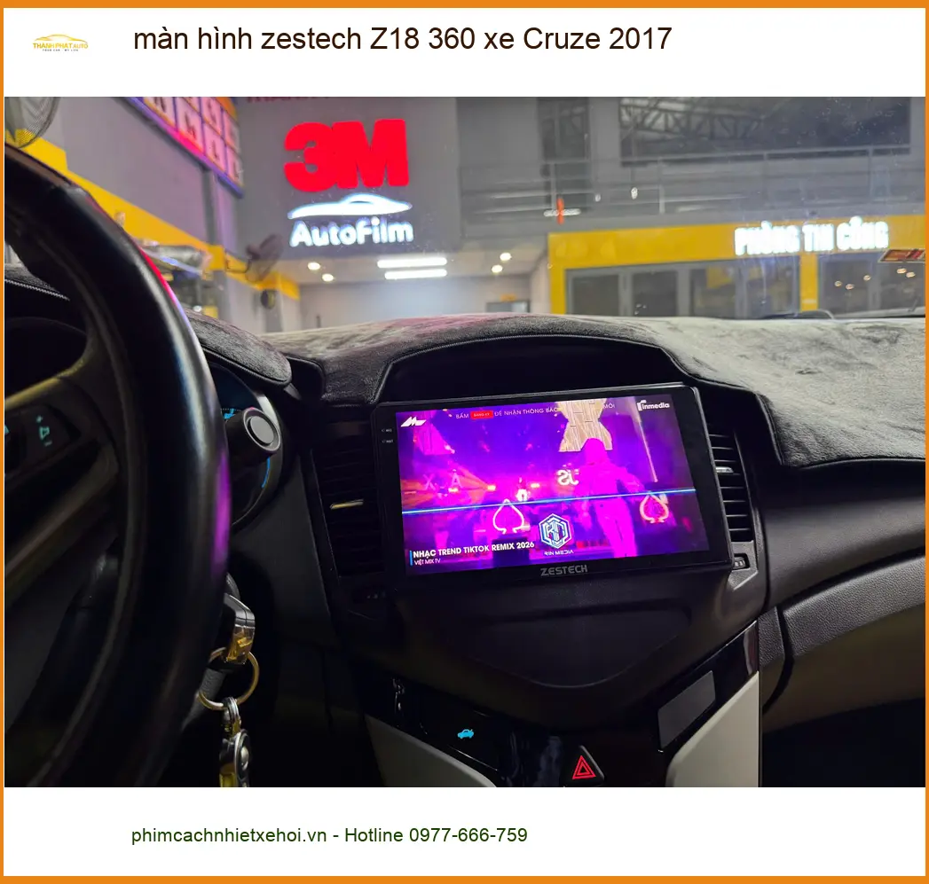 Bác Long nâng cấp màn hình Zestech Z18 360 cho Chevrolet Cruze 2017 ở Quận 2