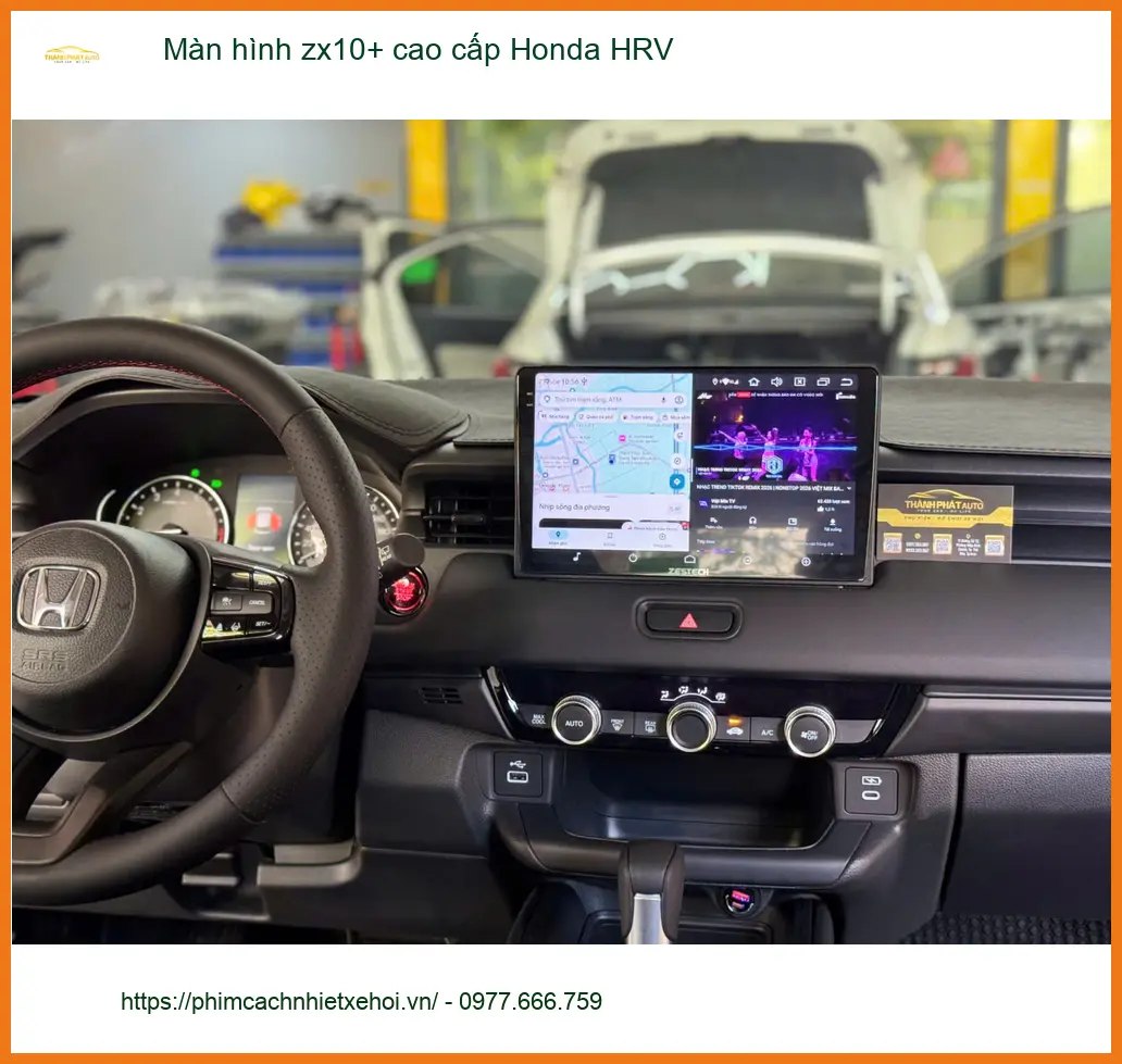 Anh Minh nâng cấp màn hình ZX10+ cao cấp Honda HRV tại Quận 12 ảnh thực tế 2