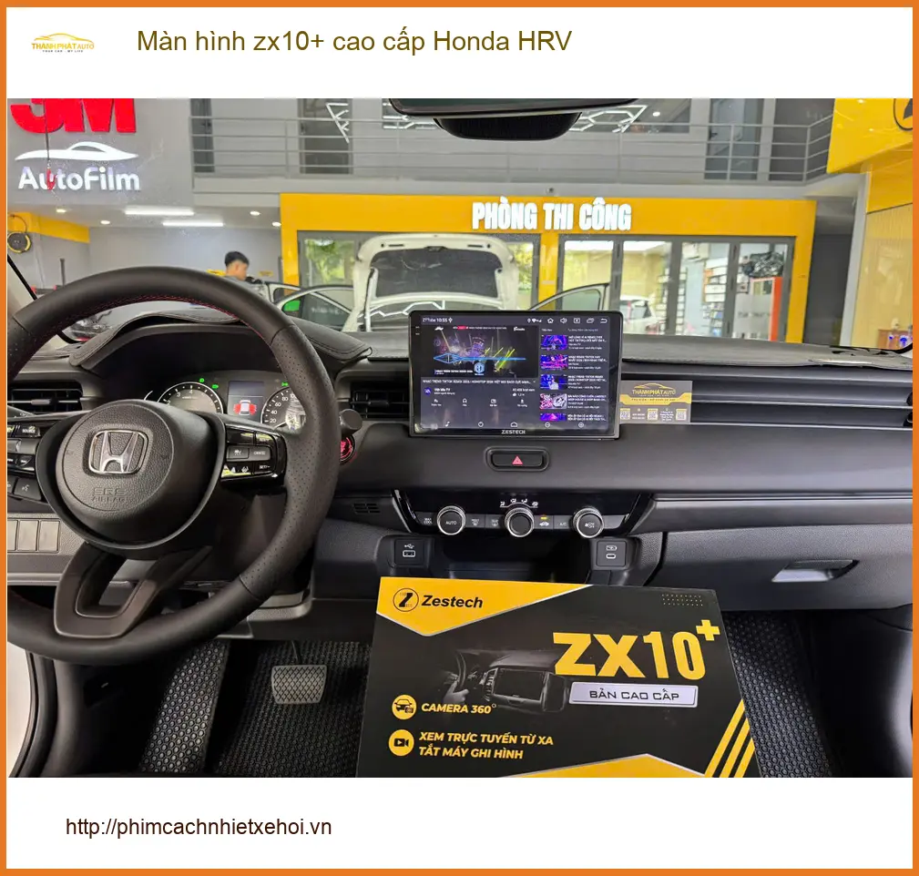 Anh Kỳ lắp màn hình ZX10+ cao cấp cho Honda HRV tại Bình Chánh uy tín ảnh thực tế 2