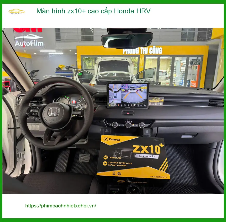 Anh Kỳ lắp màn hình ZX10+ cao cấp cho Honda HRV tại Bình Chánh uy tín ảnh thực tế 5