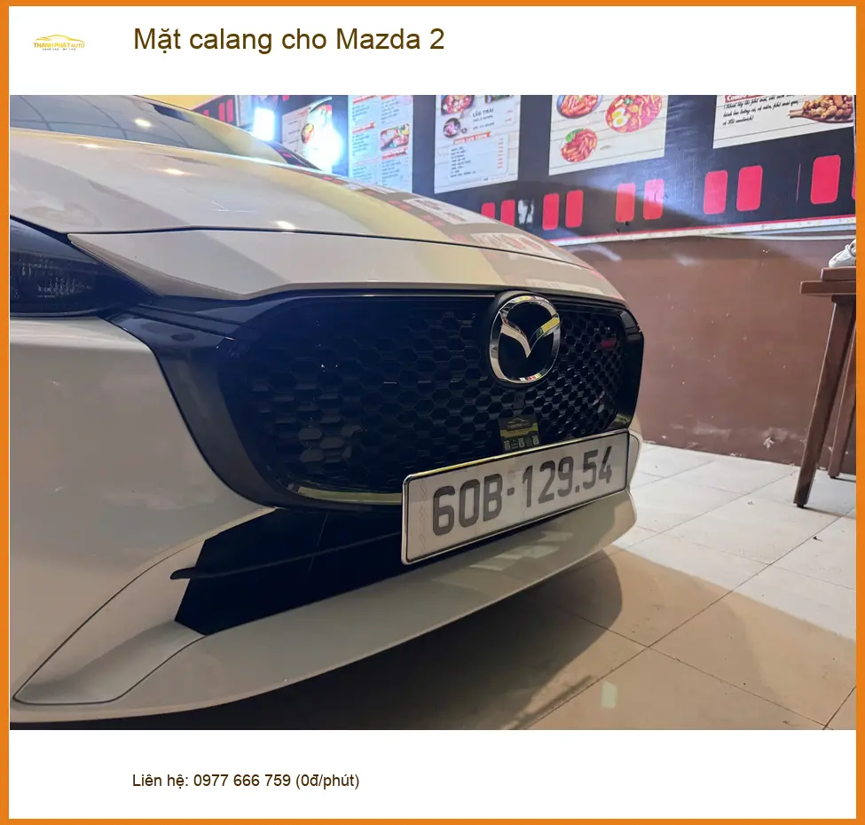 Anh Quân lắp mặt calang cho Mazda 2 tại Quận Bình Tân vì muốn đổi phong cách cho xe