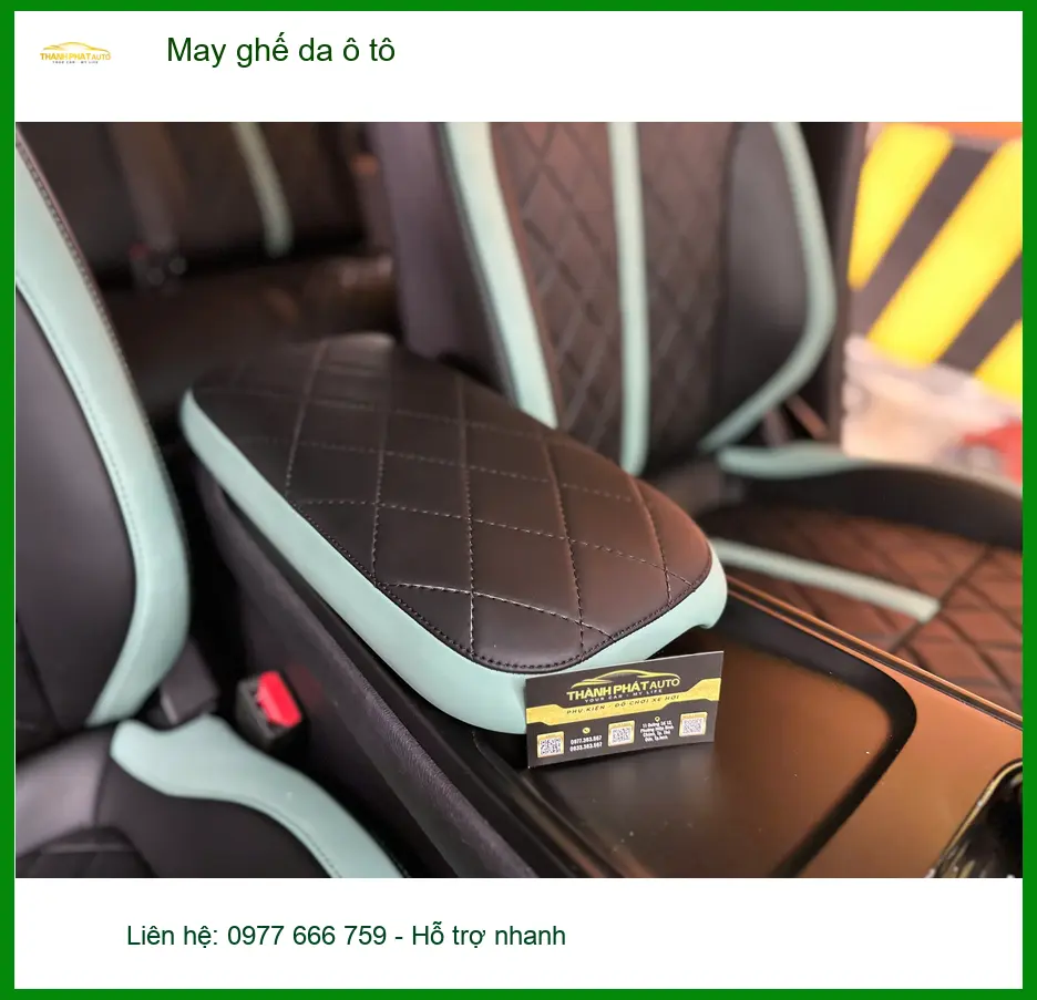 Chị Thanh may ghế da ô tô Ford Everest tại Quận 6 để nội thất sang trọng hơn