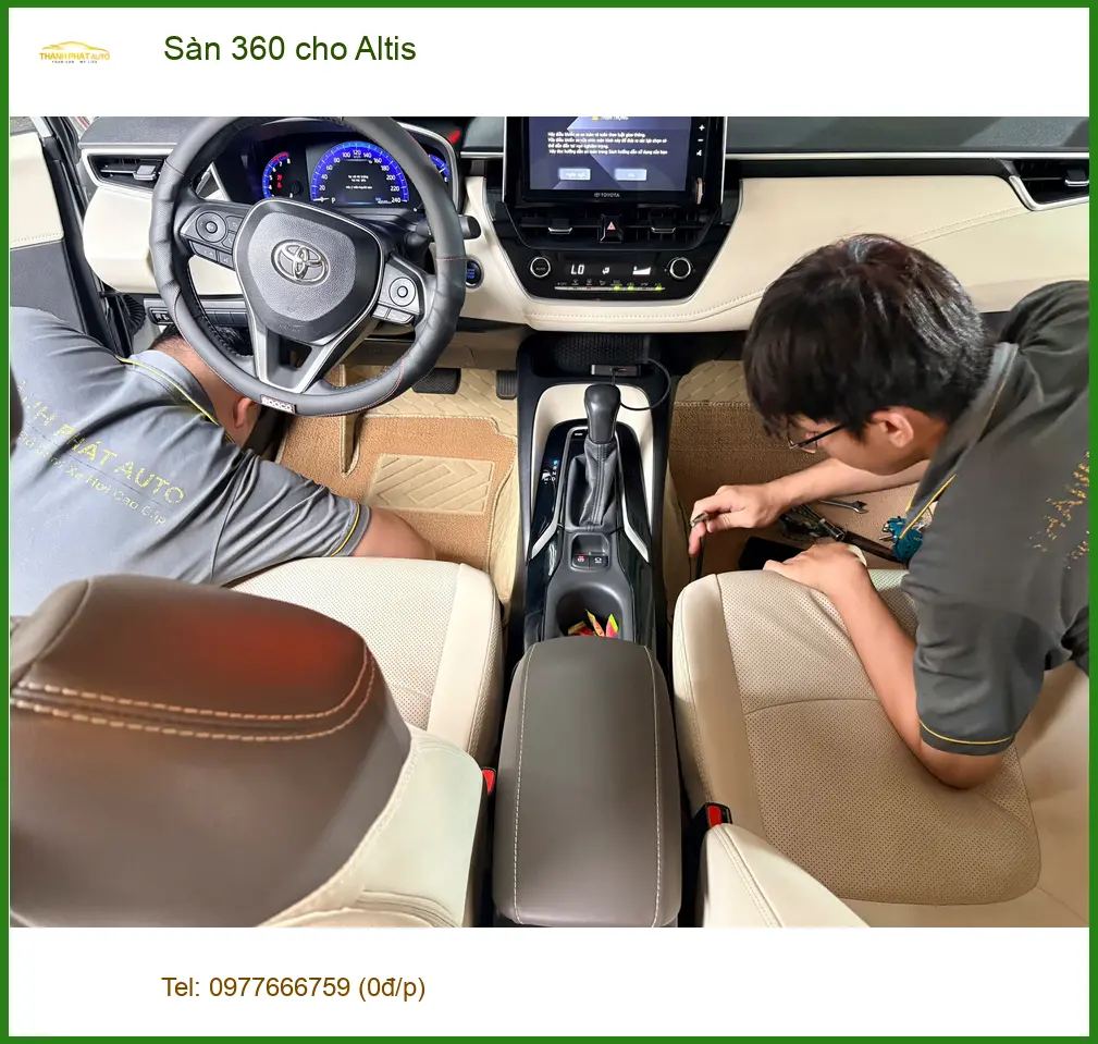 Anh Vĩnh lắp Camera 360 cho Altis Quận Tân Phú để lái xe an toàn hơn ảnh thực tế 2