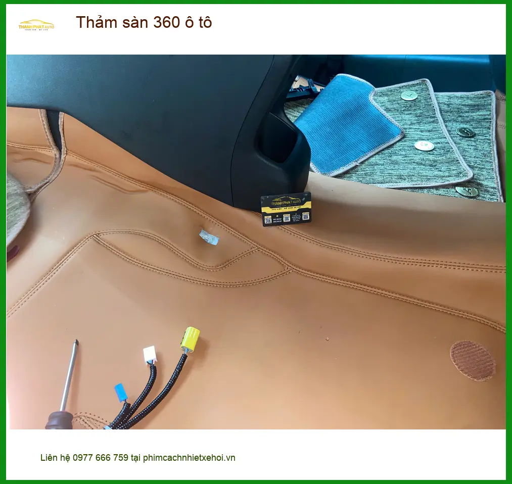 Chú Hoài Nam lắp thảm sàn 360 ô tô cho Hyundai Creta tại Cần Giờ để nội thất luôn sạch đẹp ảnh thực tế 5