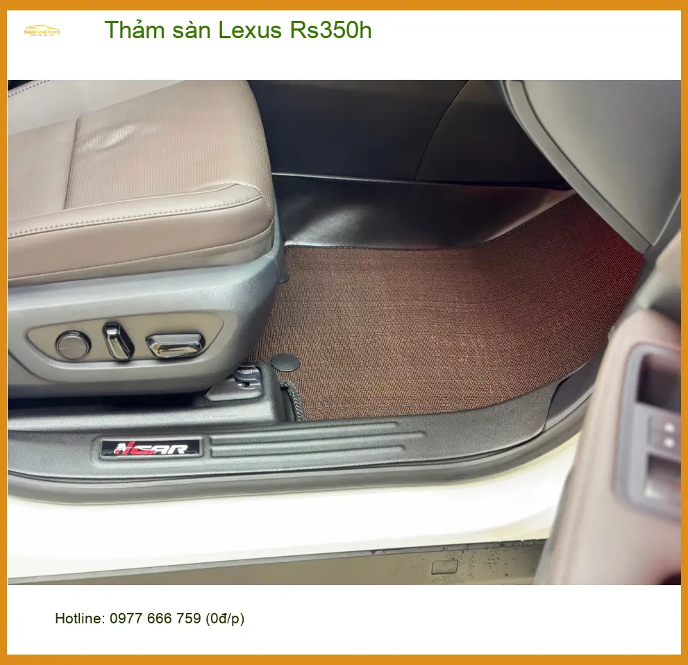Anh Khang thay thảm sàn Lexus Rs350h Quận 9 để giữ nội thất sạch sẽ ảnh thực tế 4