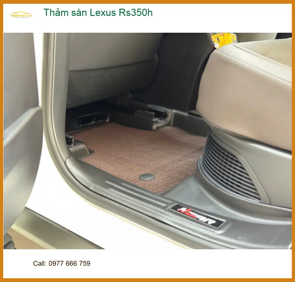 Chú Lộc lắp thảm sàn Lexus Rs350h tại Cần Giờ để giữ gìn vệ sinh ảnh thực tế 2