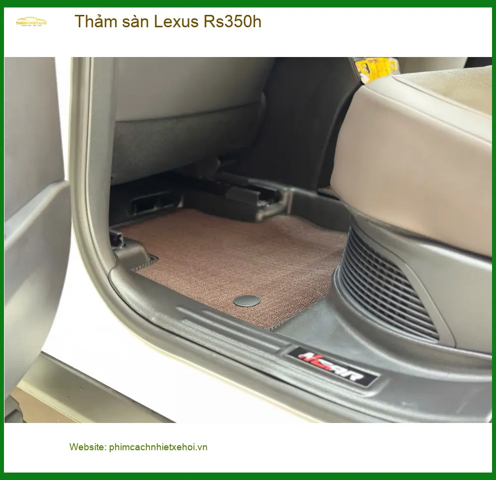 Anh Khải lắp thảm sàn Lexus Rs350h tại Quận 3 để giữ nội thất sạch đẹp ảnh thực tế 3