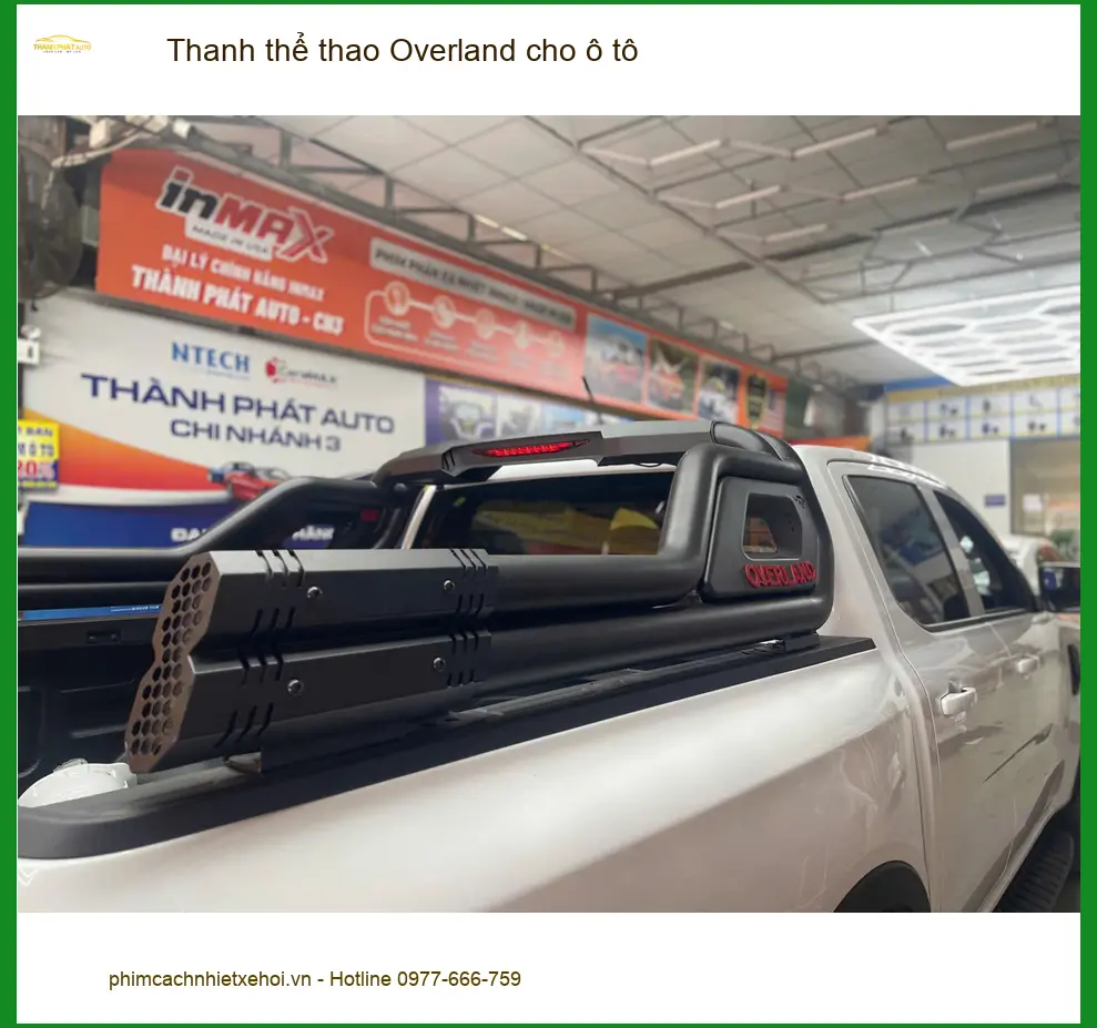 Anh Thành lắp thanh thể thao Overland cho Ford Ranger tại Hóc Môn