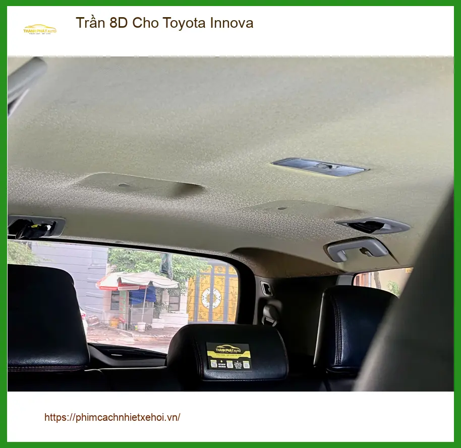 Anh Quang bọc Trần 8D cho Toyota Innova Quận 12 để nội thất đẹp hơn ảnh thực tế 2