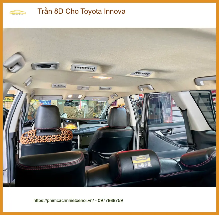 Chú Phát bọc Trần 8D cho Toyota Innova tại Quận Bình Thạnh giá tốt