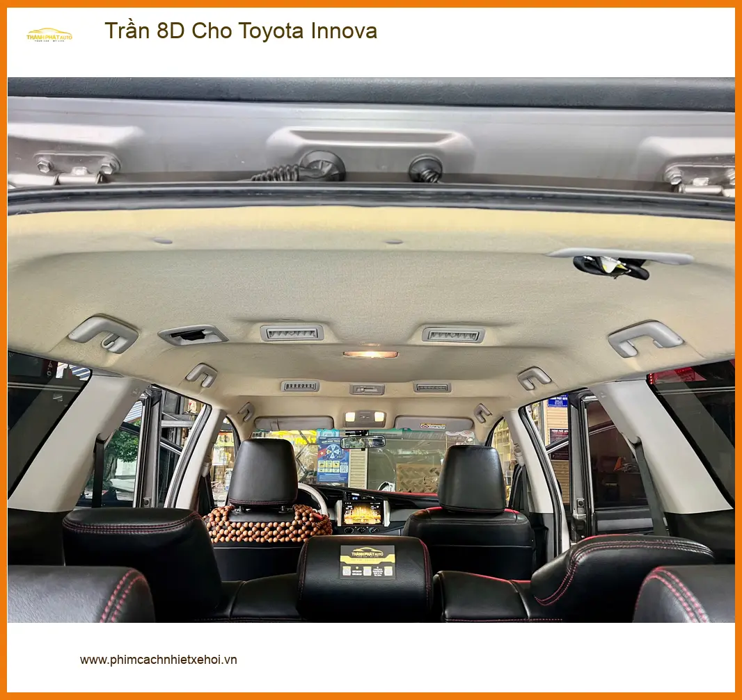 Chú Phát bọc Trần 8D cho Toyota Innova tại Quận Bình Thạnh giá tốt ảnh thực tế 2