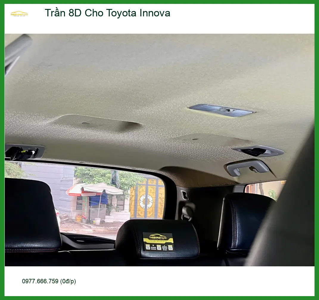Anh Khang nâng cấp Trần 8D Toyota Innova Gò Vấp, nội thất thêm sang trọng. ảnh thực tế 2
