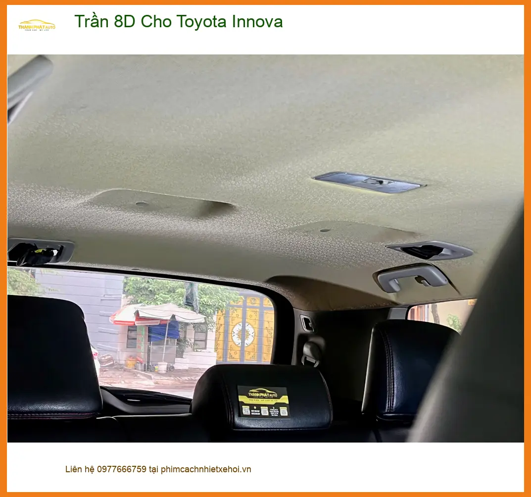 Anh Khôi bọc Trần 8D cho Toyota Innova Quận Phú Nhuận nâng cấp nội thất