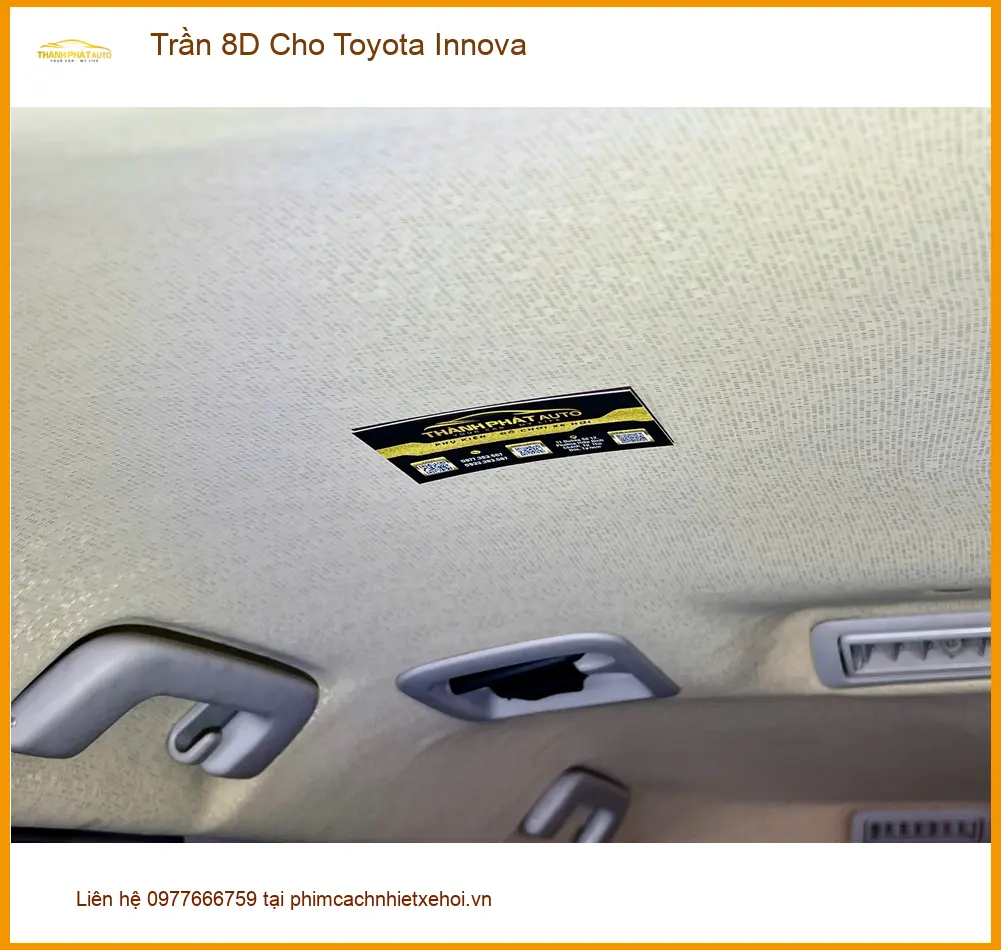 Anh Khôi bọc Trần 8D cho Toyota Innova Quận Phú Nhuận nâng cấp nội thất ảnh thực tế 2