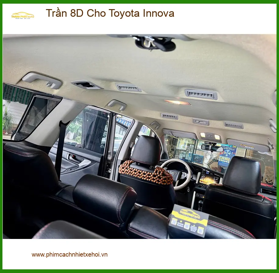 Anh Khôi bọc Trần 8D cho Toyota Innova Quận Phú Nhuận nâng cấp nội thất ảnh thực tế 3