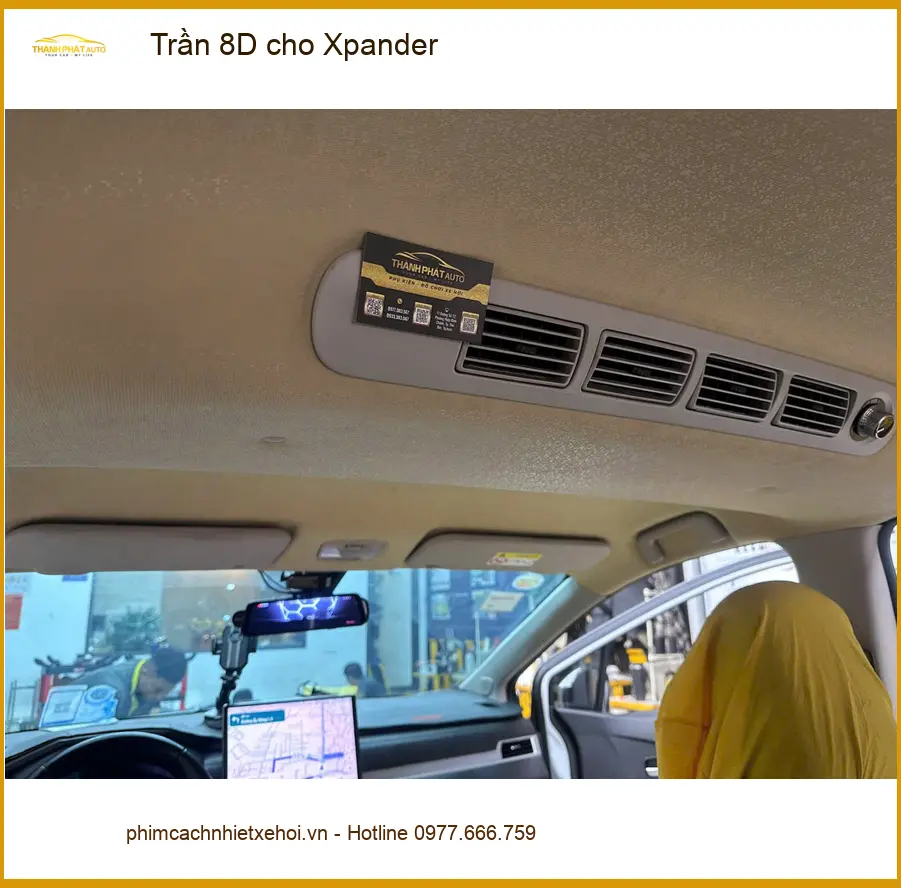 Chị Thảo lắp Trần 8D cho Xpander ở Quận 12, nâng tầm sang trọng nội thất xe