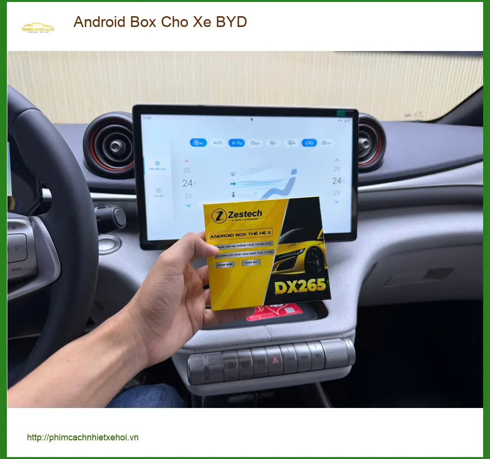 Anh Kiên lắp Android Box cho xe BYD tại Quận 8 để nâng tầm giải trí ảnh thực tế 3