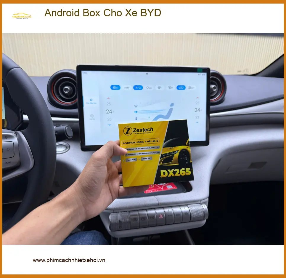 Anh Minh lắp Android Box cho xe BYD tại Quận 2 để nâng tầm trải nghiệm lái