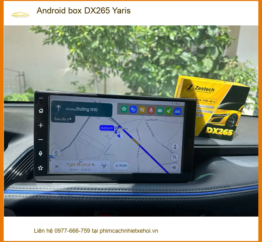 Chị Thanh nâng cấp Android box DX265 cho Toyota Yaris tại Quận Tân Bình