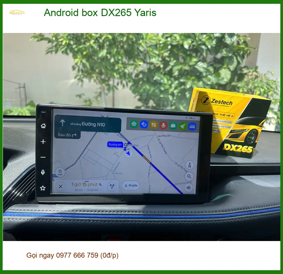 Anh Phong lắp Android box DX265 Toyota Yaris tại Quận 4 xem YouTube và dẫn đường ảnh thực tế 3
