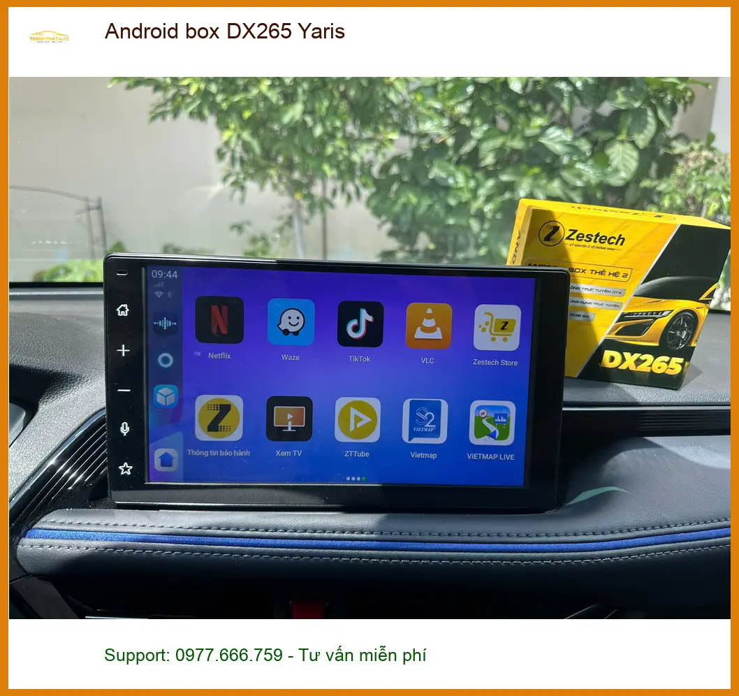 Anh Khang lắp Android box DX265 cho Yaris ở Quận 6 để xem bản đồ tiện hơn ảnh thực tế 2
