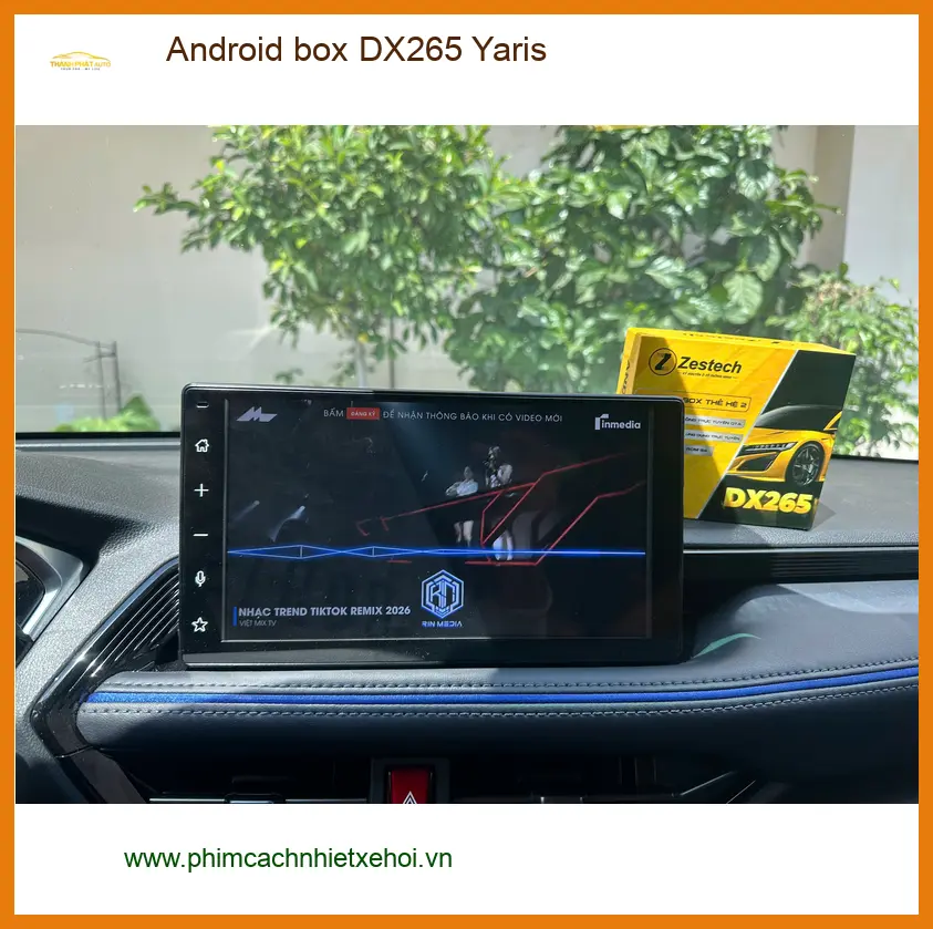 Anh Bách lắp Android box DX265 cho Yaris tại Cần Giờ để tiện giải trí trên đường dài ảnh thực tế 3