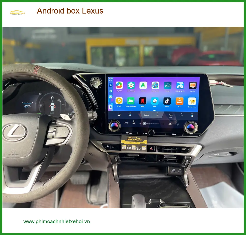 Anh Kiên lắp Android Box cho Lexus RX350 tại Quận Tân Phú để xem YouTube và dẫn đường tiện lợi ảnh thực tế 3