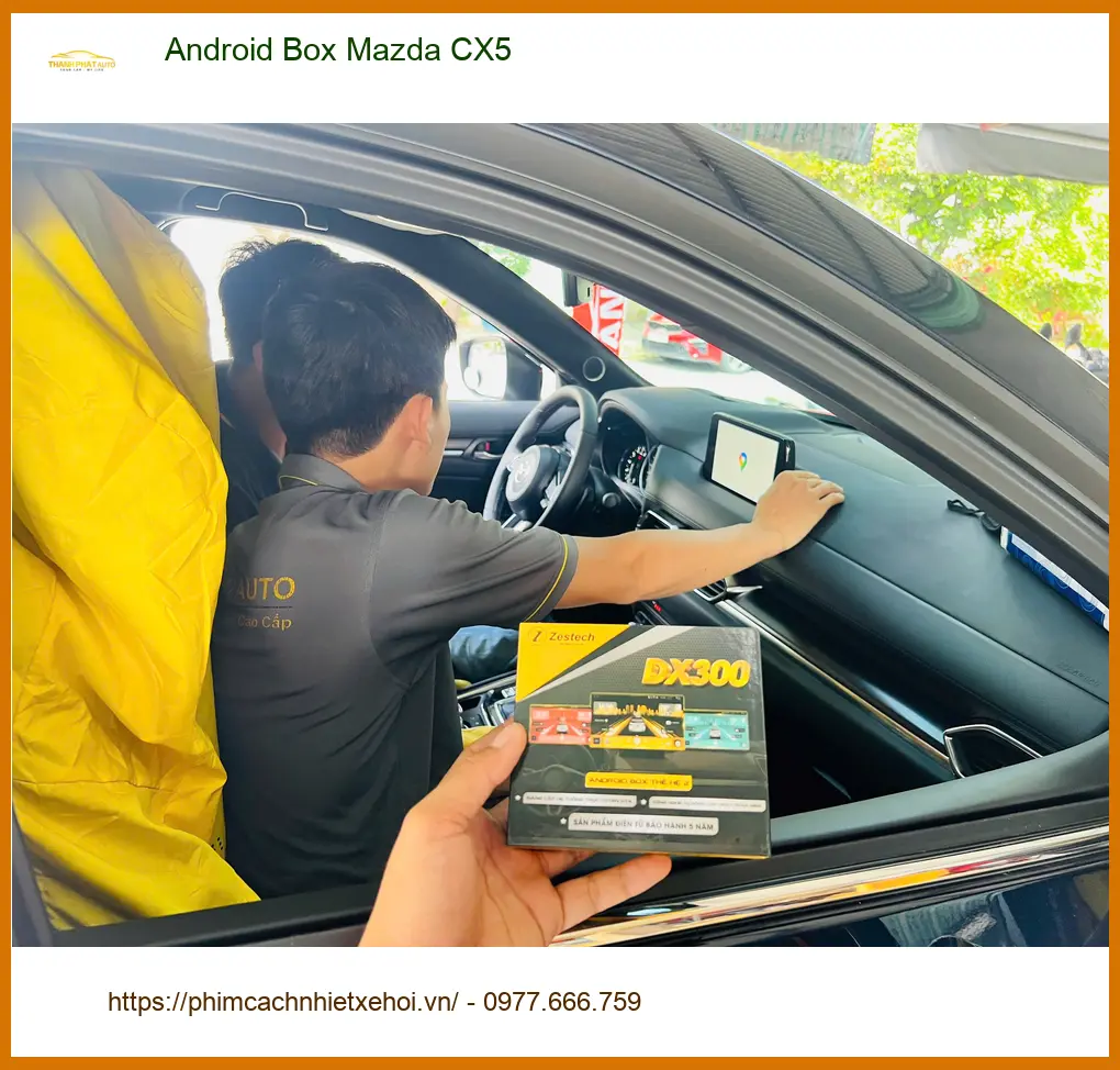 Anh Minh nâng cấp Android Box cho Mazda CX5 tại Quận 2 để nâng tầm giải trí ảnh thực tế 2