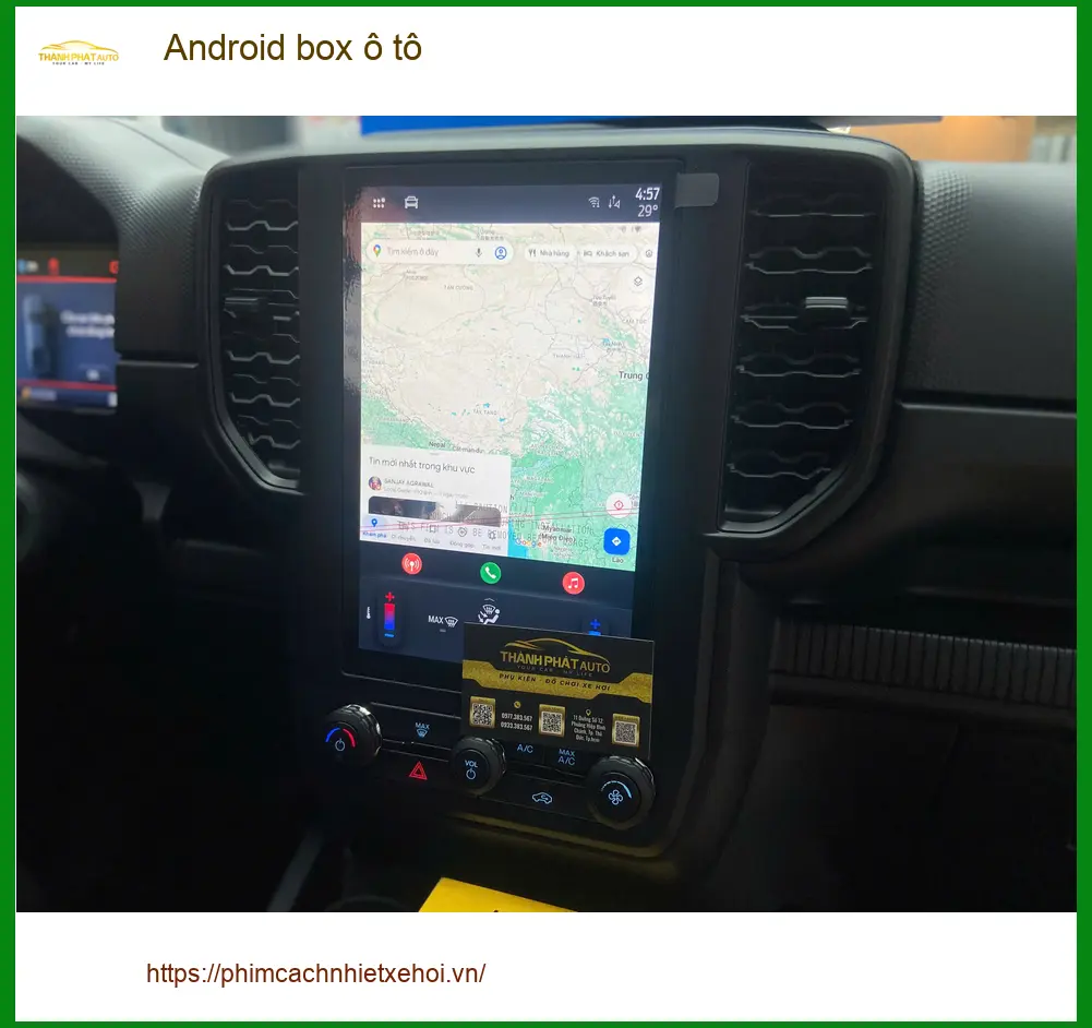 Chú Lợi gắn Android box ô tô cho Honda CRV tại Quận Bình Tân tiện đường đi ảnh thực tế 2