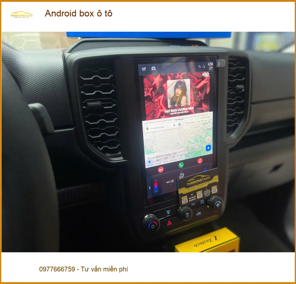 Chú Lợi gắn Android box ô tô cho Honda CRV tại Quận Bình Tân tiện đường đi ảnh thực tế 3