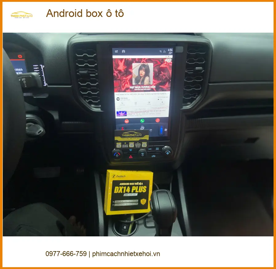 Anh Tấn lắp Android box ô tô cho xe tại Quận Phú Nhuận để giải trí mọi chuyến đi ảnh thực tế 3