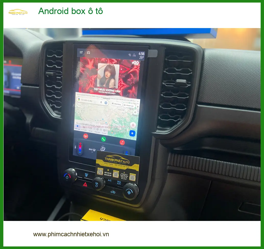 Chú Thanh lắp Android box ô tô cho Kia Sorento tại Quận 3 để xem YouTube và dẫn đường ảnh thực tế 3