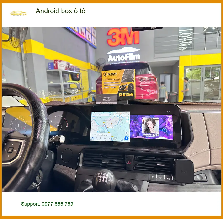 Anh Long lắp Android box ô tô cho Hyundai Accent tại Quận 12 để giải trí không giới hạn