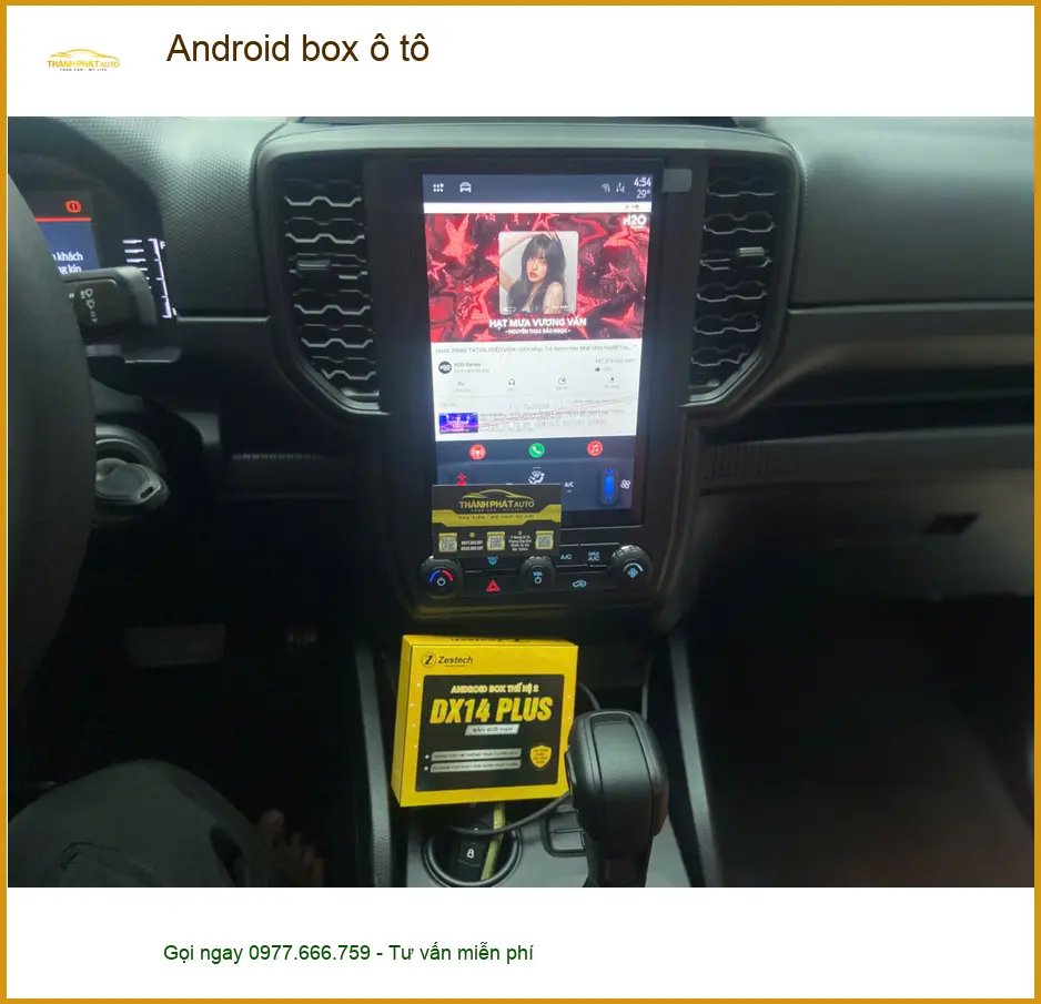 Anh Văn Lộc lắp Android box ô tô cho Outlander tại Quận 9, giữ màn zin ảnh thực tế 4