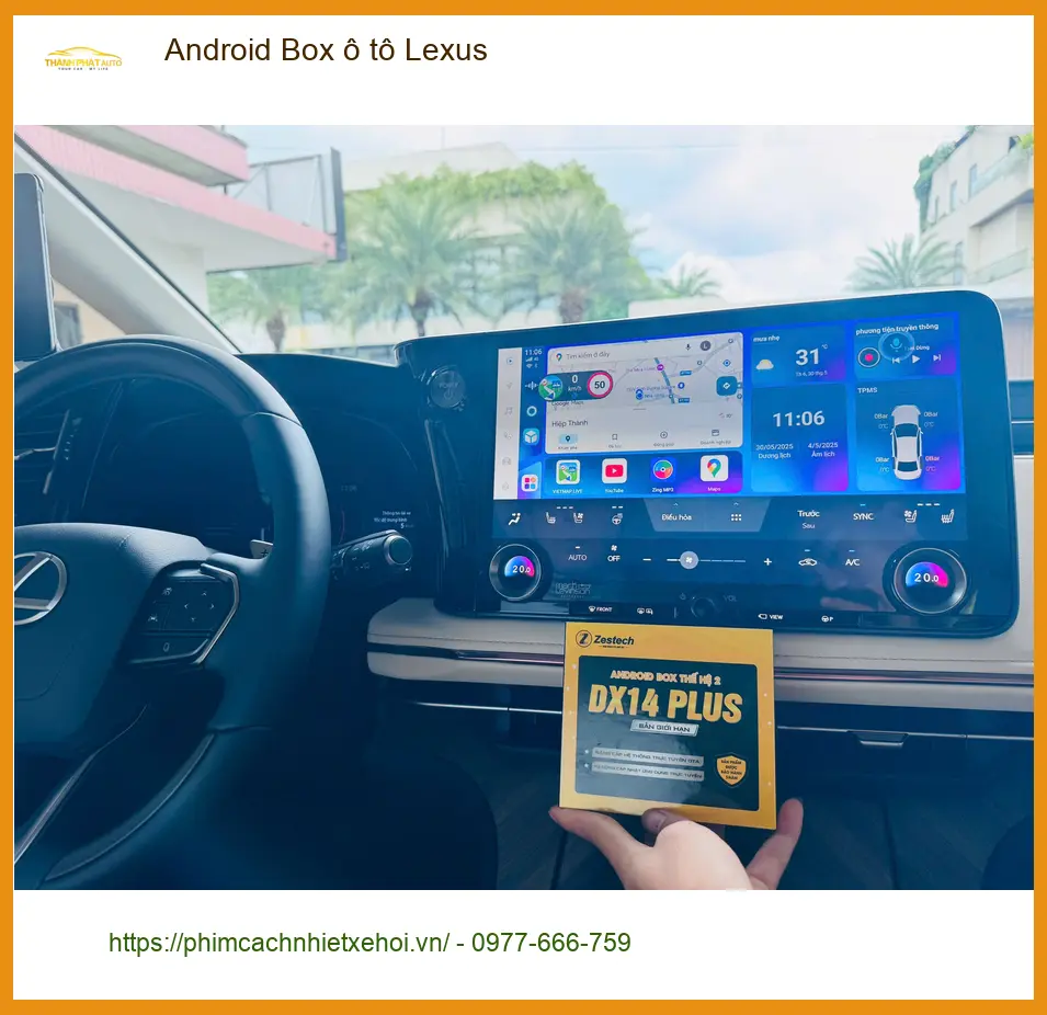 Anh Trung lắp Android Box ô tô Lexus tại Quận 5 nhanh chóng ảnh thực tế 4