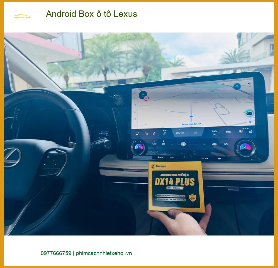 Anh Duy lắp Android Box ô tô Lexus RX 350 tại Gò Vấp để giải trí cho gia đình ảnh thực tế 2