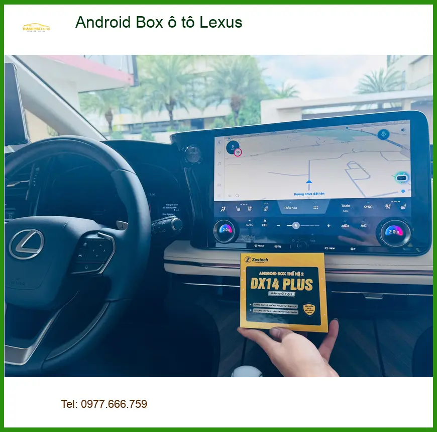 Anh Duy lắp Android Box ô tô Lexus RX 350 tại Gò Vấp để giải trí cho gia đình ảnh thực tế 3