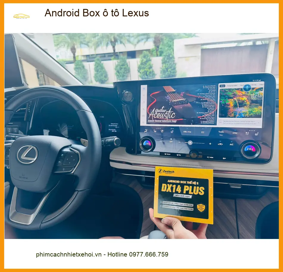 Anh Duy lắp Android Box ô tô Lexus RX 350 tại Gò Vấp để giải trí cho gia đình ảnh thực tế 5