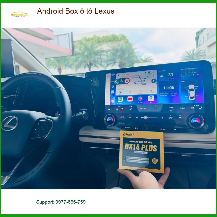 Anh Duy lắp Android Box ô tô cho Lexus RX450h tại Quận Phú Nhuận