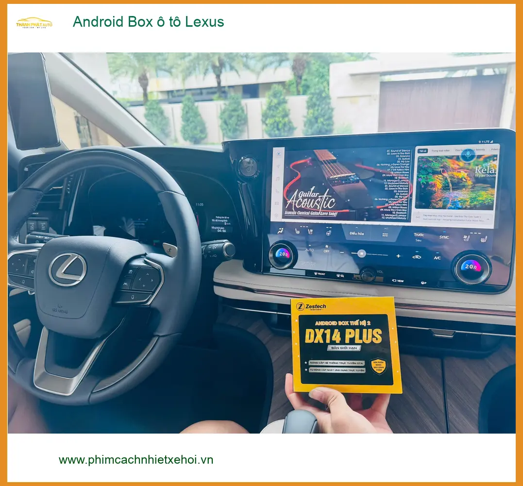 Anh Minh lắp Android Box ô tô Lexus RX350 tại Bình Tân xem phim, dẫn đường