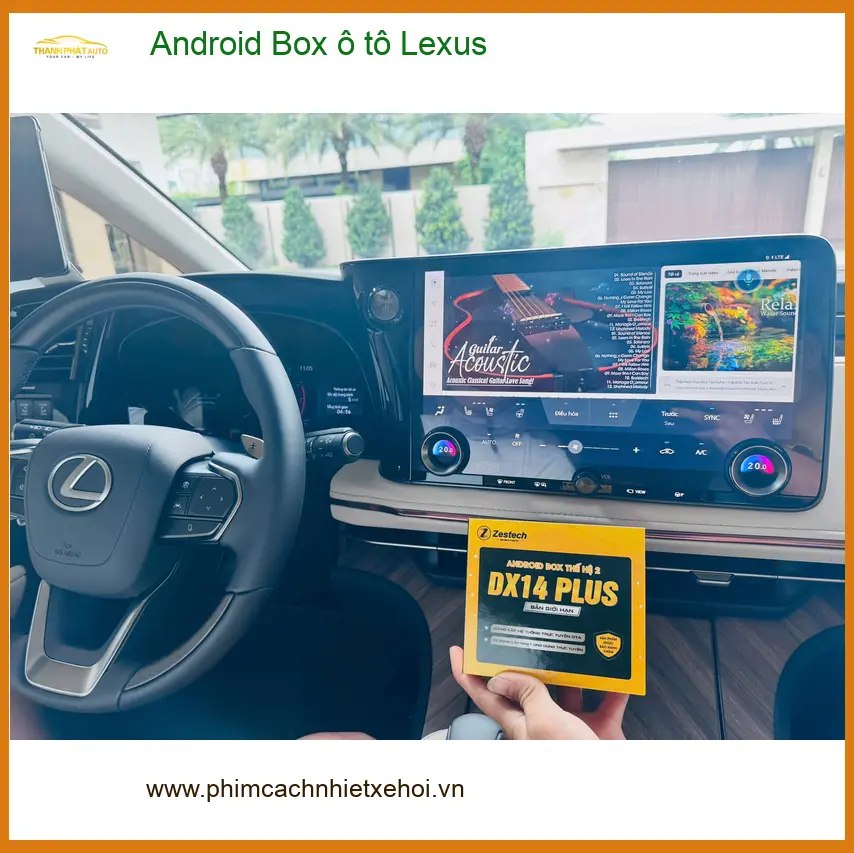 Anh Minh lắp Android Box ô tô Lexus RX350 tại Bình Tân xem phim, dẫn đường ảnh thực tế 2
