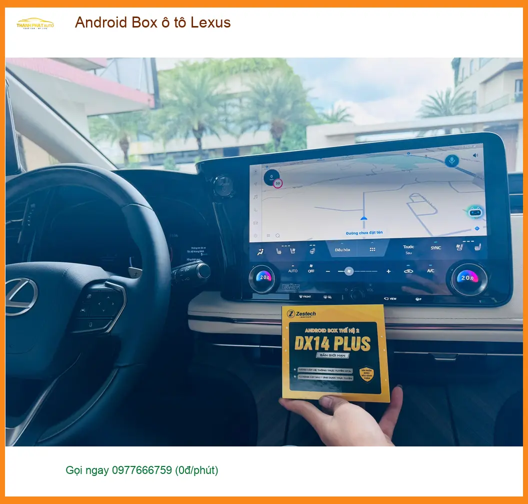 Anh Minh lắp Android Box ô tô Lexus RX350 tại Bình Tân xem phim, dẫn đường ảnh thực tế 5